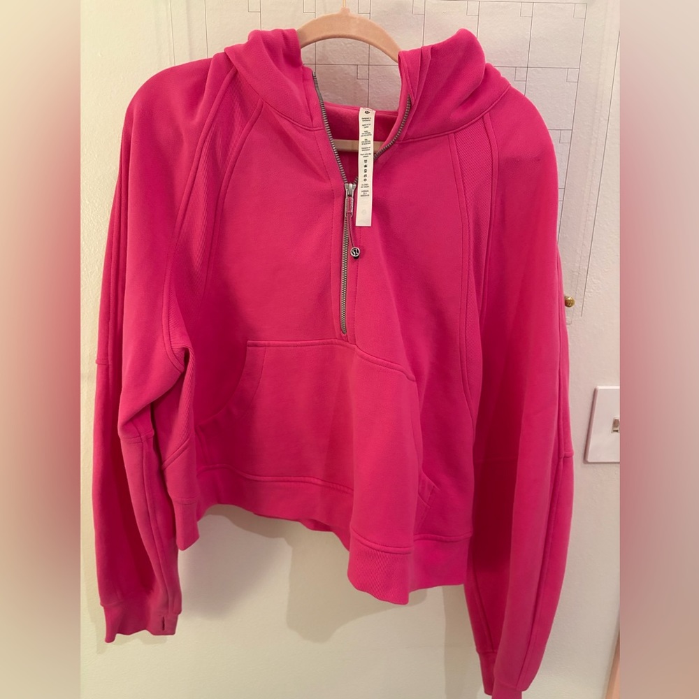 Lululemon Half Zip in Sonic Pink